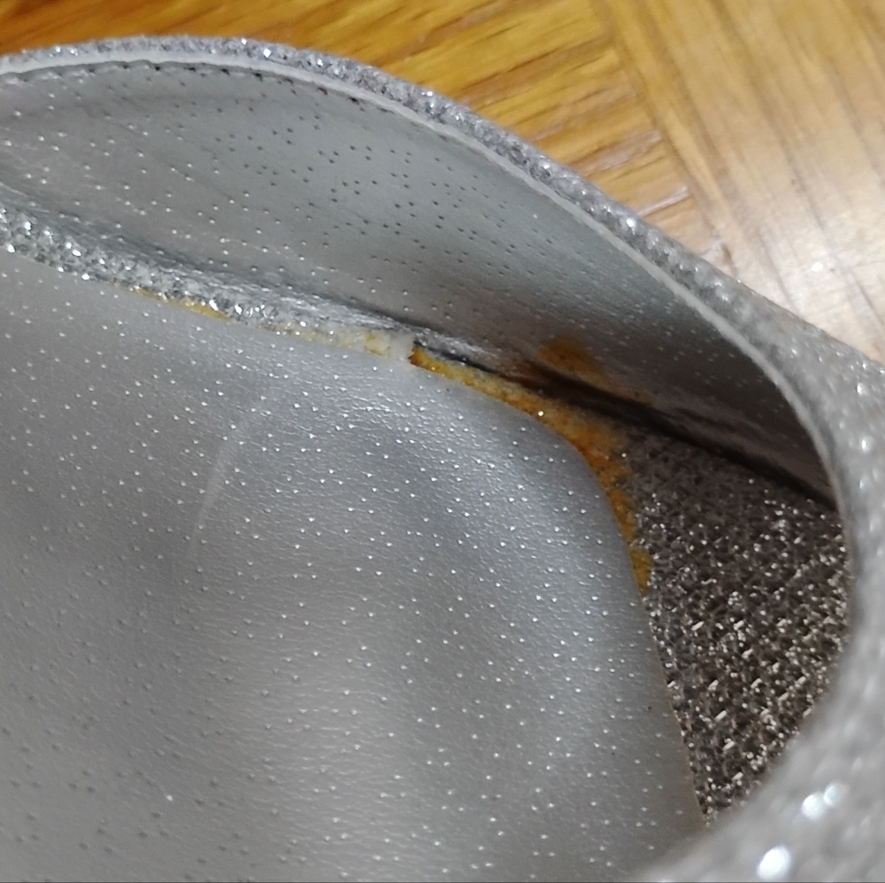 Dream pairs, Silver Glitter block heel sandal size 9 - Picture 6 of 16